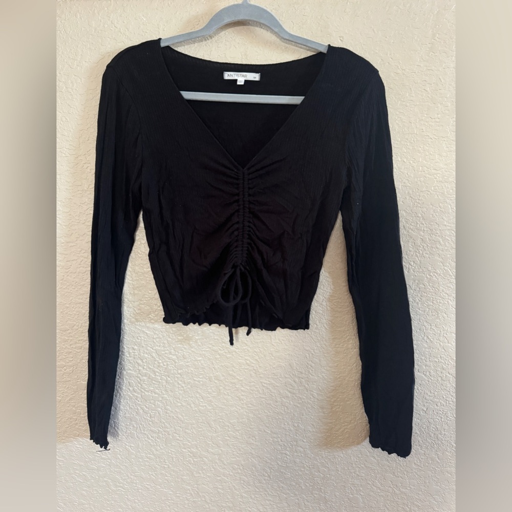 Black crop top
